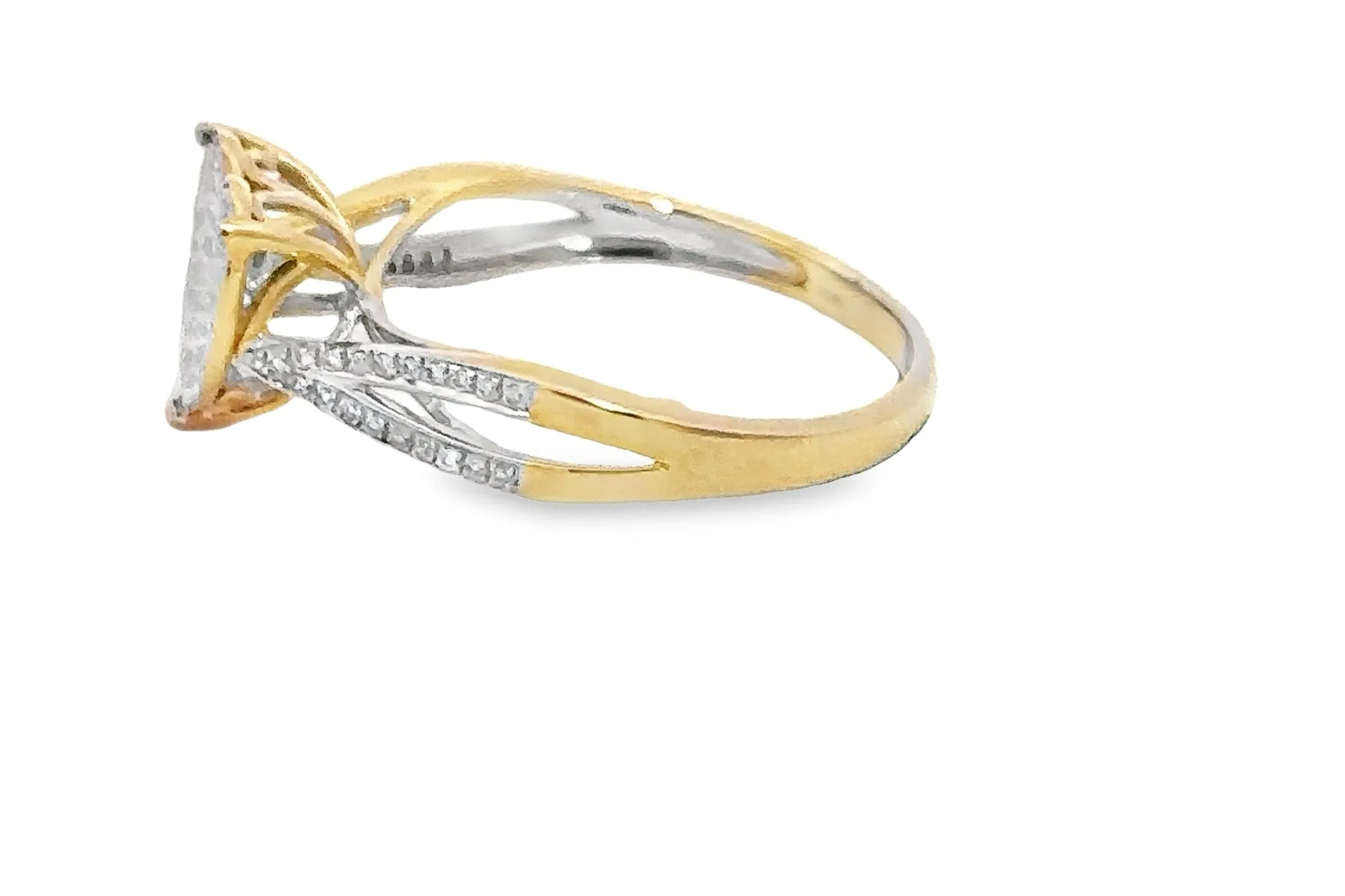 10K Gold 0.15 CTW Diamond Heart Ring