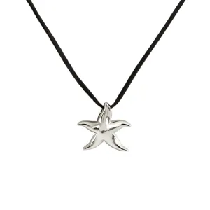 Beatrice Necklace - Silver/Black