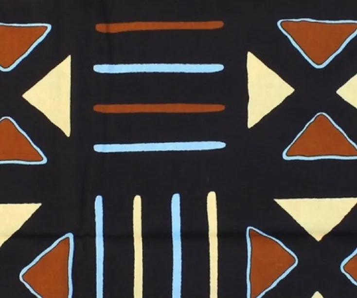 Black African Print Bow Tie