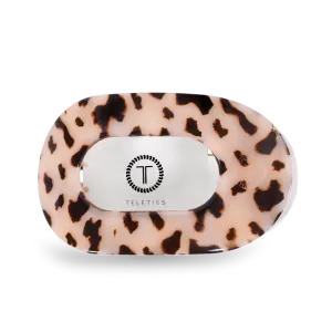 Blonde Tortoise Flat Round Clip