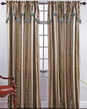 Dover Jacquard Panel with Attached Valance