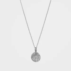 Organic Moon Pendant Necklace, Daira -  Silver | By Lunar James