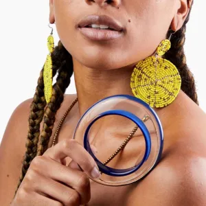"Tessa" Resin Bangle - Blue