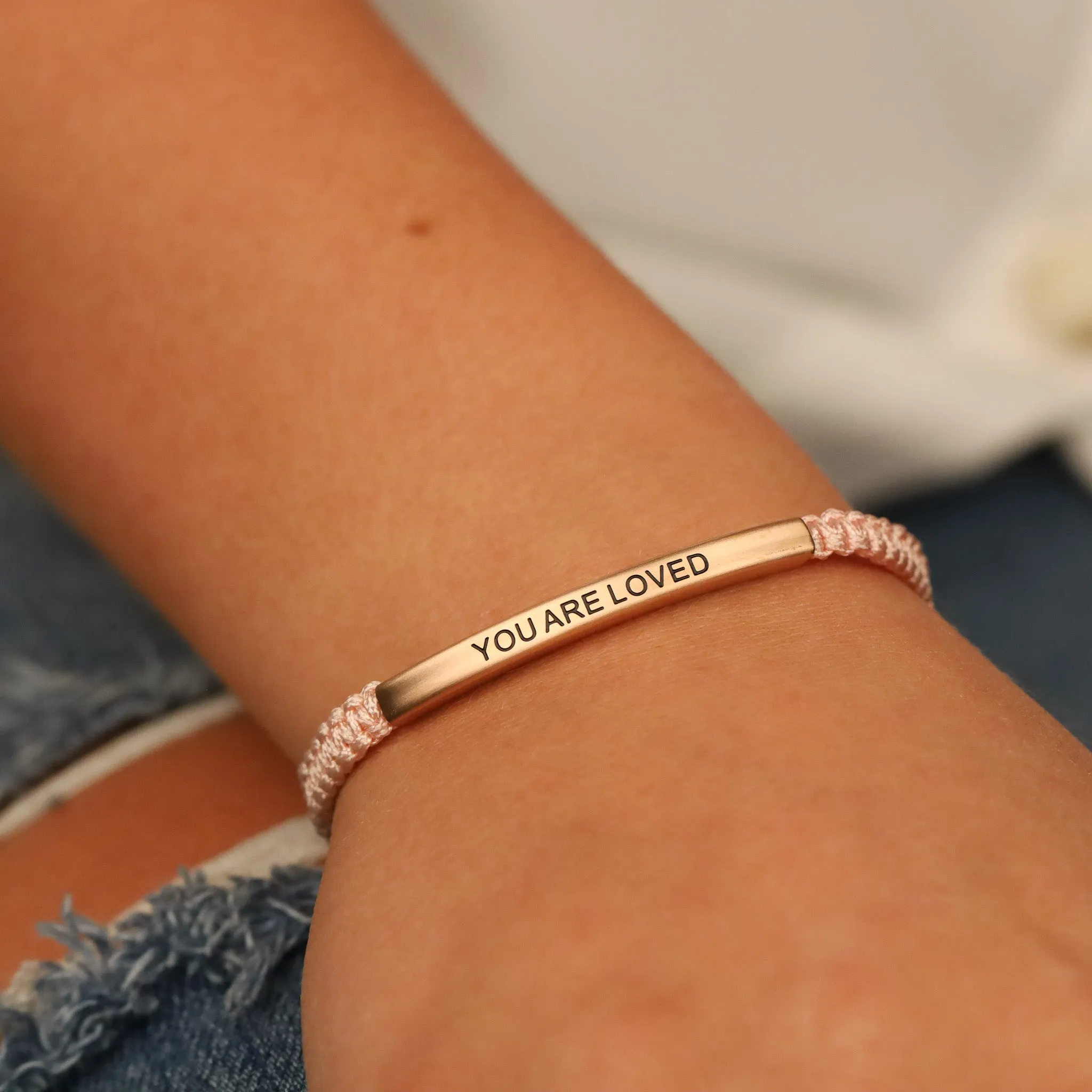 YOU ARE LOVED ROPE BRACELET