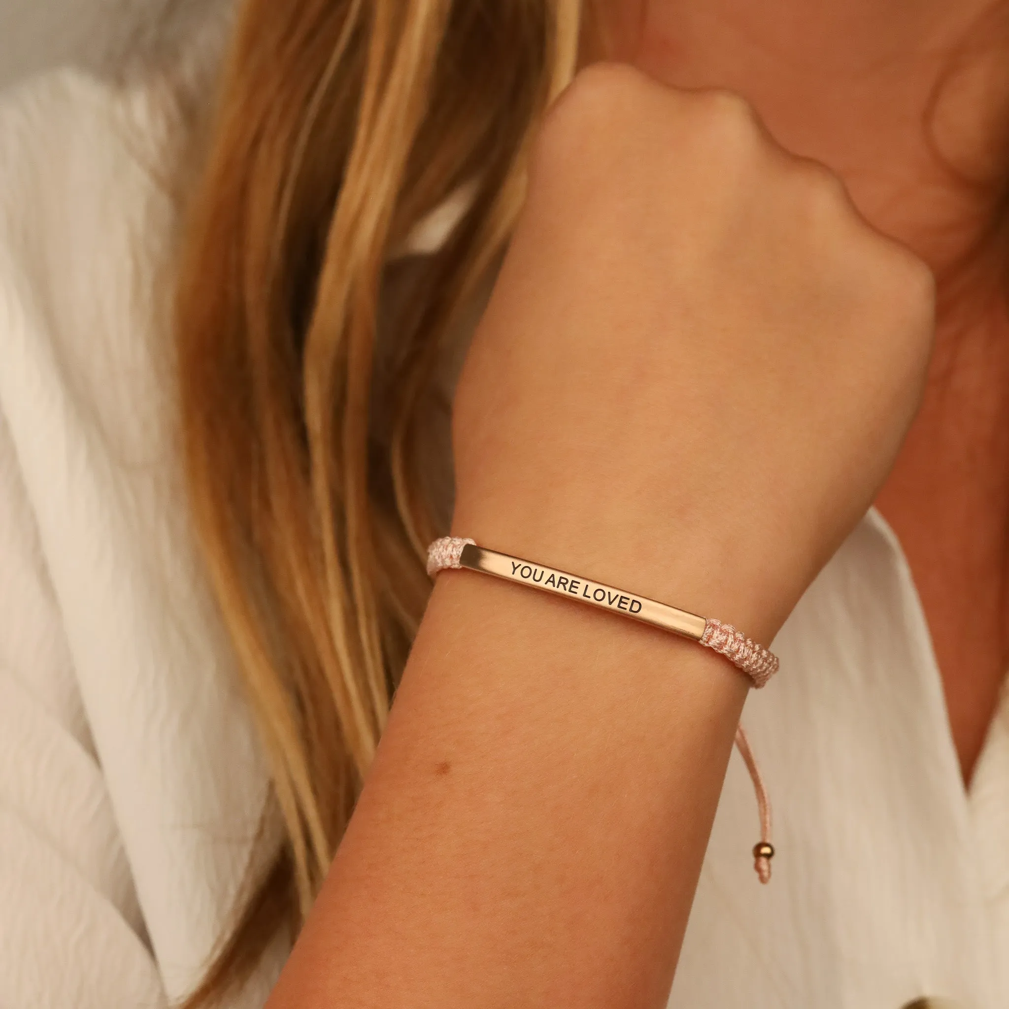 YOU ARE LOVED ROPE BRACELET