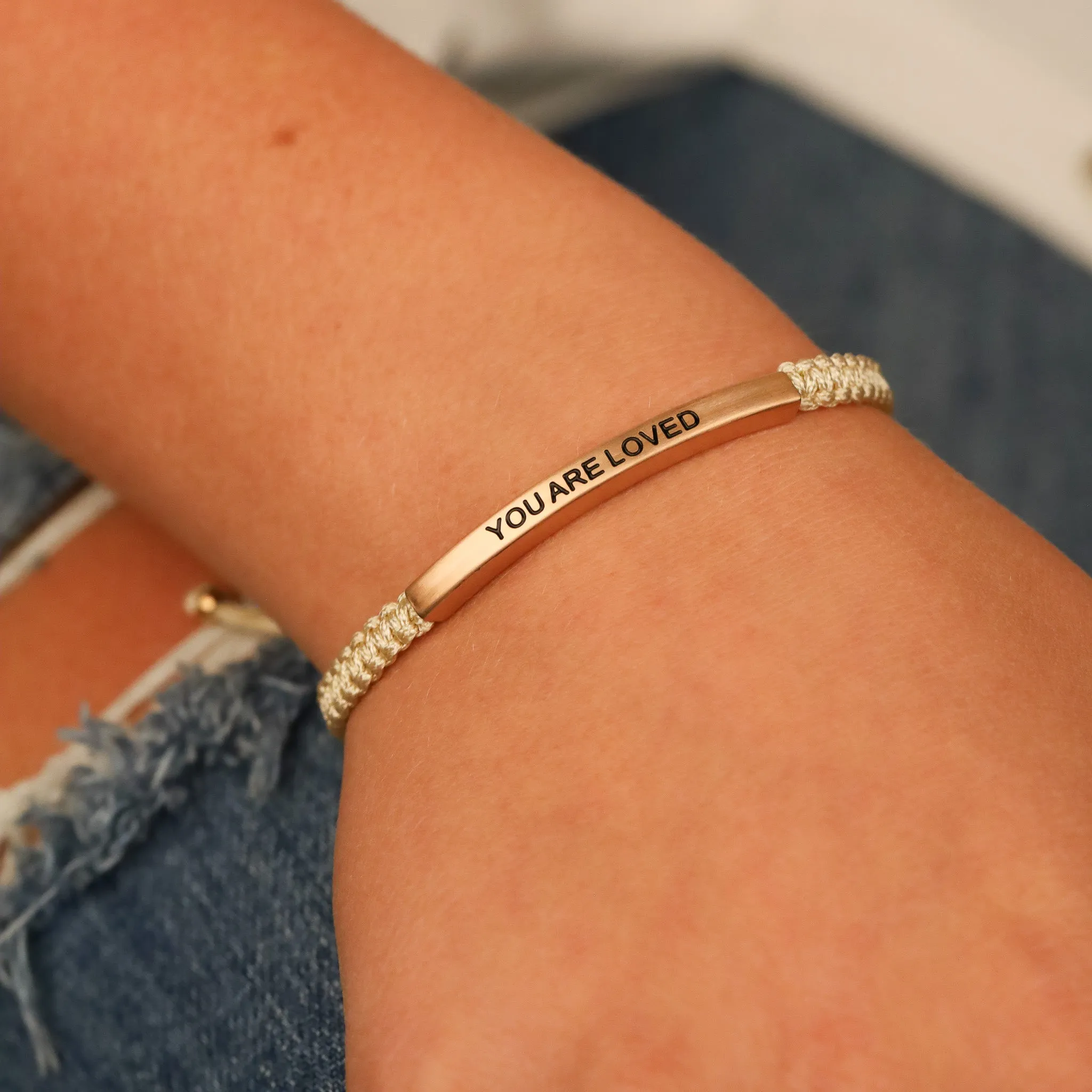 YOU ARE LOVED ROPE BRACELET