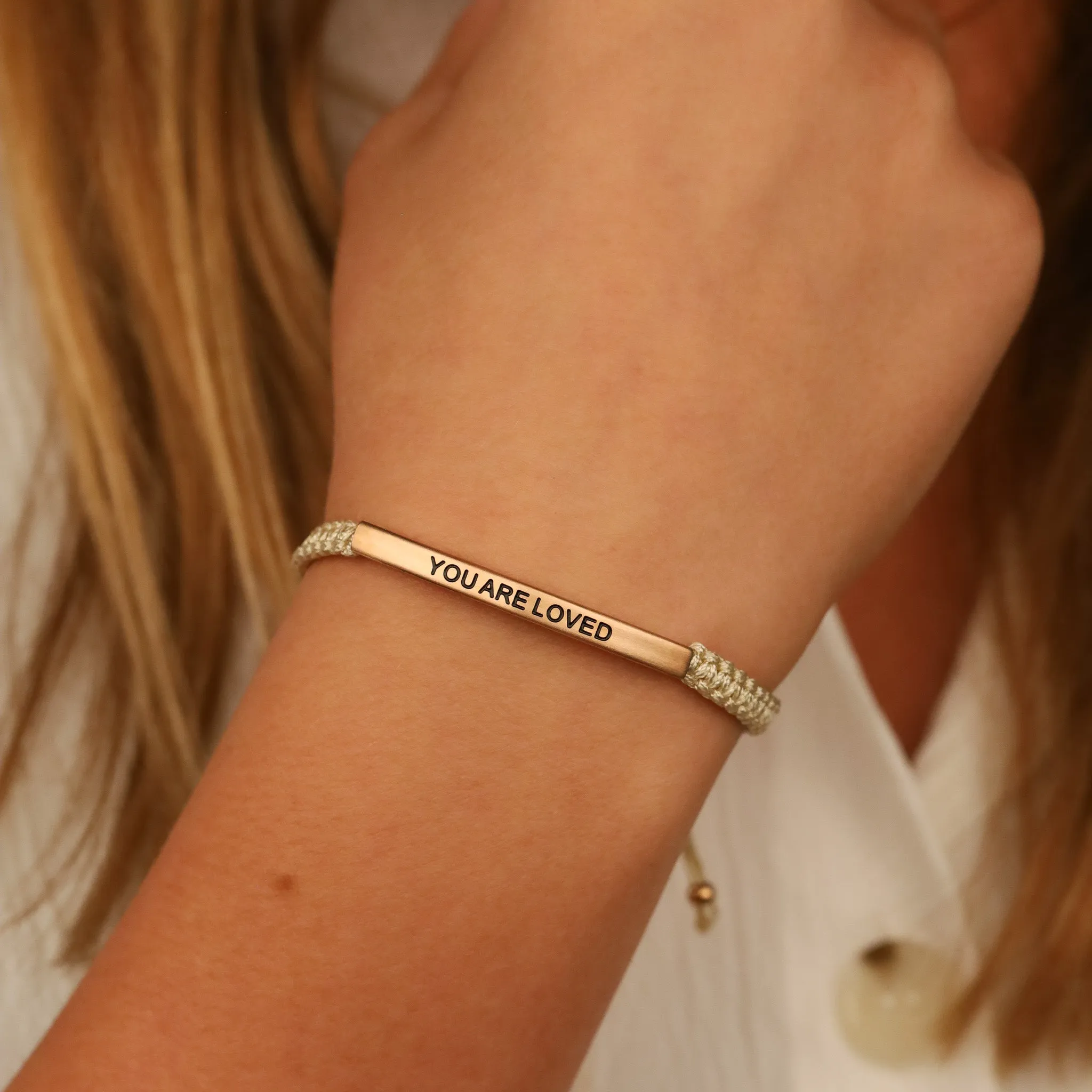 YOU ARE LOVED ROPE BRACELET