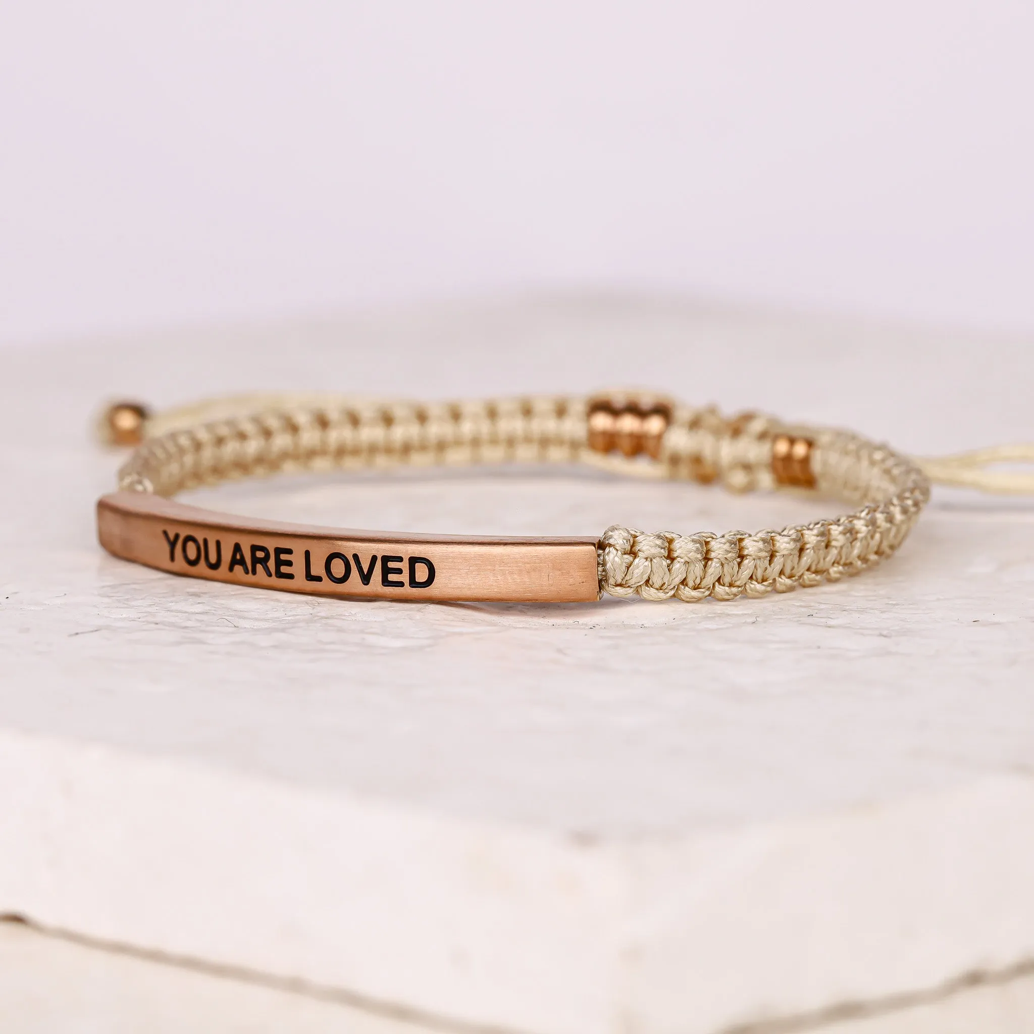 YOU ARE LOVED ROPE BRACELET