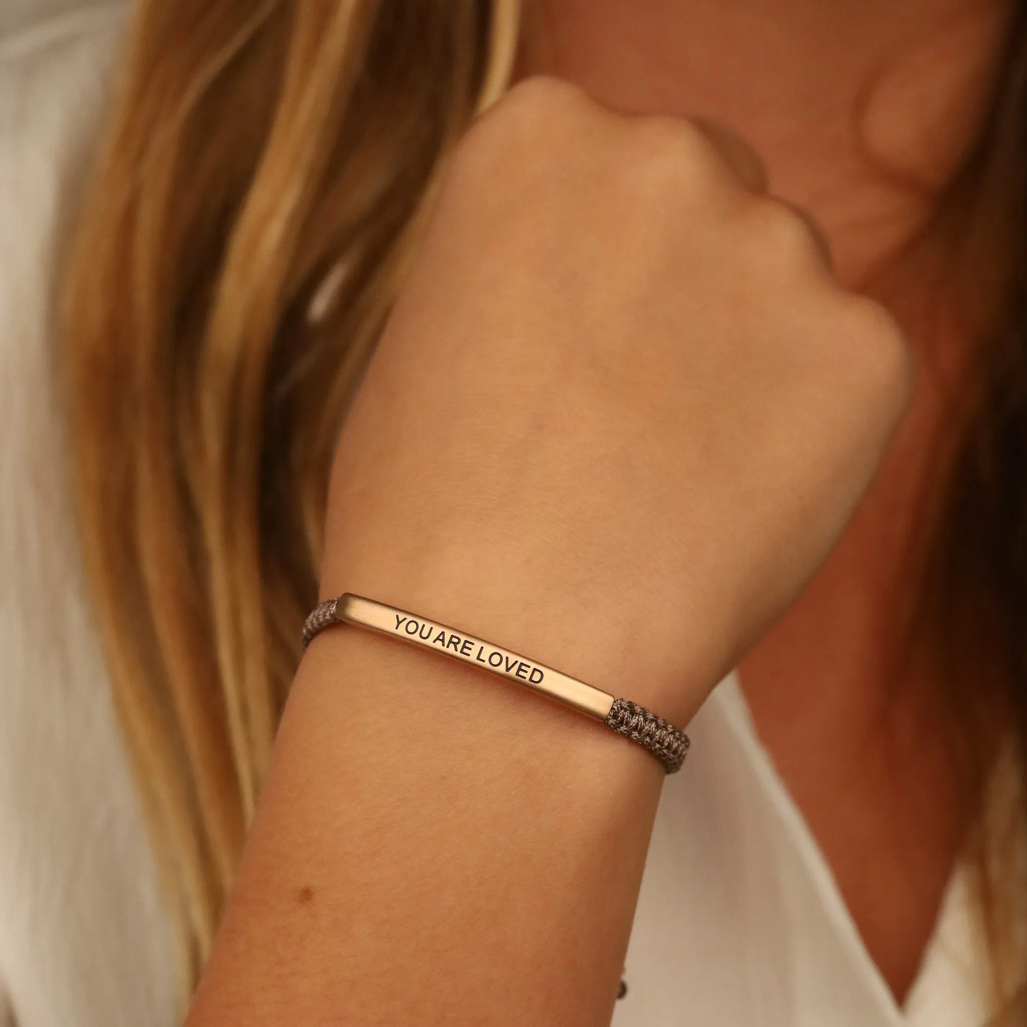 YOU ARE LOVED ROPE BRACELET